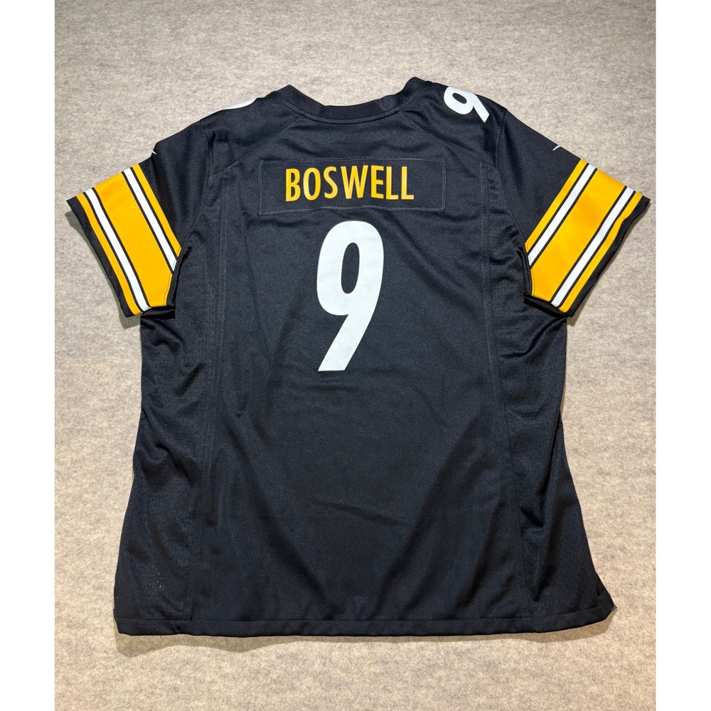Nike Chris Boswell Pittsburgh Steelers NFL Jersey Black Mens XXL 9 On Field